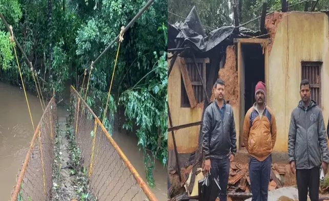 ಚಿಕ್ಕಮಗಳೂರು | ಕೊಂಚ ಬಿಡುವು ನೀಡಿದ ಮಳೆ : ಅಲ್ಲಲ್ಲಿ ಮುಂದುವರಿದ ಅನಾಹುತಗಳು