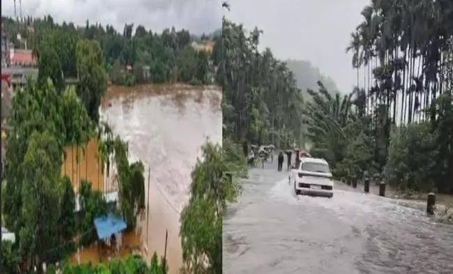 ಚಿಕ್ಕಮಗಳೂರು | ಭಾರೀ ಮಳೆಗೆ ಜನಜೀವನ ಅಸ್ತವ್ಯಸ್ತ : ಅಲ್ಲಲ್ಲಿ ಧರೆಗುರುಳಿದ ಮನೆಗಳು, ಮರಗಳು ಚಿಕ್ಕಮಗಳೂರು | ಭಾರೀ ಮಳೆಗೆ ಜನಜೀವನ ಅಸ್ತವ್ಯಸ್ತ : ಅಲ್ಲಲ್ಲಿ ಧರೆಗುರುಳಿದ ಮನೆಗಳು, ಮರಗಳು