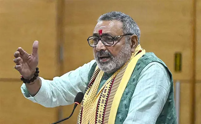 1947ರಲ್ಲೇ ಮುಸ್ಲಿಮರನ್ನು ಪಾಕಿಸ್ತಾನಕ್ಕೆ ಕಳಿಸಬೇಕಿತ್ತು: ಮತ್ತೊಮ್ಮೆ ವಿವಾದಾತ್ಮಕ ಹೇಳಿಕೆ ನೀಡಿದ ಕೇಂದ್ರ ಸಚಿವ ಗಿರಿರಾಜ್ ಸಿಂಗ್‌