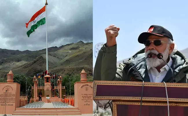 ಕಾರ್ಗಿಲ್ ವಿಜಯ್ ದಿವಸ್ | ನಾಳೆ ಯುದ್ಧ ಸ್ಮಾರಕಕ್ಕೆ ಪ್ರಧಾನಿ ಭೇಟಿ ಕಾರ್ಗಿಲ್ ವಿಜಯ್ ದಿವಸ್ | ನಾಳೆ ಯುದ್ಧ ಸ್ಮಾರಕಕ್ಕೆ ಪ್ರಧಾನಿ ಭೇಟಿ