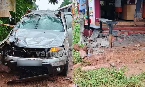 ಅಡ್ಯಾರ್‌ : ಕಾರು ಪಲ್ಟಿ; ಚಾಲಕನಿಗೆ ಗಾಯ