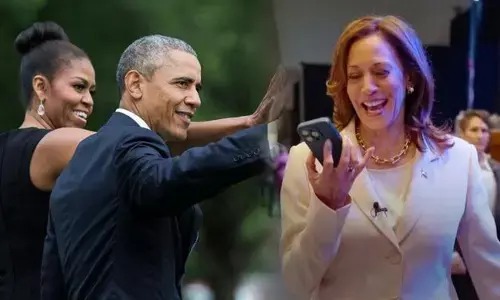 ಕಮಲಾ ಹ್ಯಾರಿಸ್ ಗೆ ಬೆಂಬಲ ಸೂಚಿಸಿದ ಒಬಾಮ ದಂಪತಿ