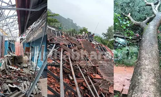 ಬೆಳ್ತಂಗಡಿ: ಮಾಲಾಡಿಯಲ್ಲಿ ಭಾರೀ ಬಿರುಗಾಳಿ; ವ್ಯಾಪಕ ಹಾನಿ