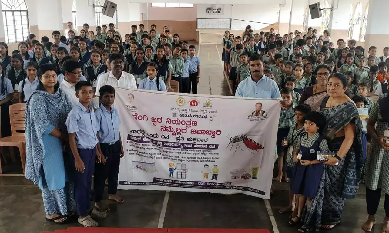 ಉಡುಪಿ: ನಗರದ ವಿವಿದೆಡೆಗಳಲ್ಲಿ ಡೆಂಗಿ ಜಾಗೃತಿ ಕಾರ್ಯಕ್ರಮ