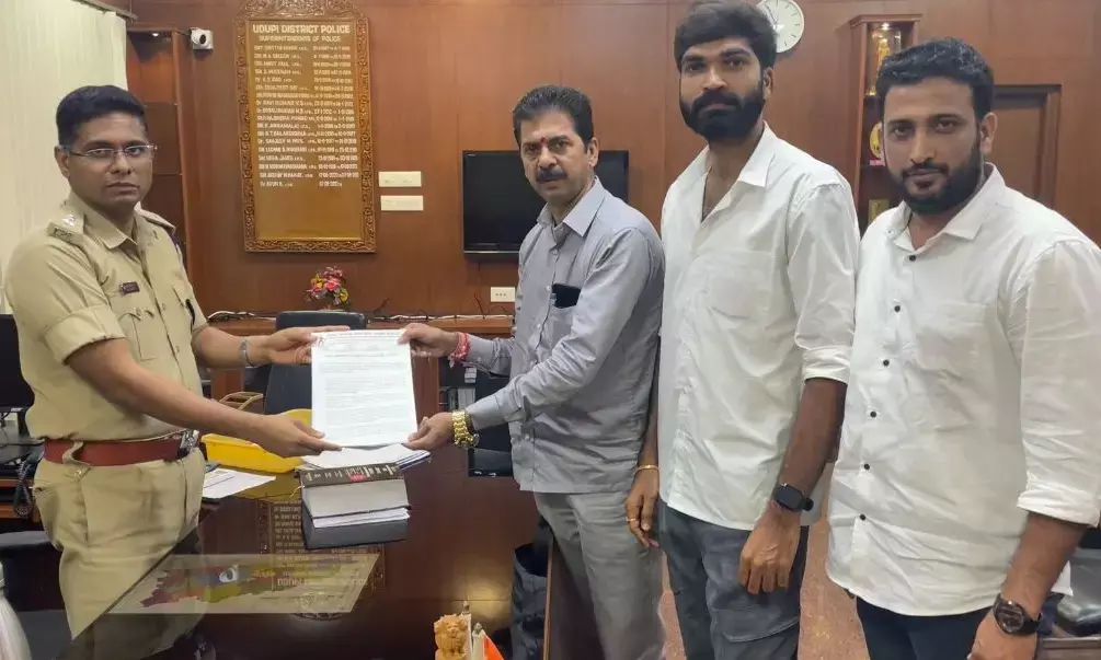 ಉಡುಪಿ: ನಕಲಿ ಪರಶುರಾಮ ಮೂರ್ತಿ ನಿರ್ಮಿಸಿದ ಆರೋಪಿಯ ಶೀಘ್ರ ತನಿಖೆಗೆ ಆಗ್ರಹಿಸಿ ಎಸ್‌ಪಿಗೆ ಮನವಿ