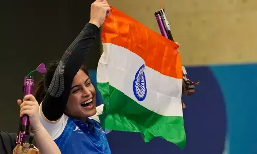 PHOTOS | ಪ್ಯಾರಿಸ್ ಒಲಿಂಪಿಕ್ಸ್ ನಲ್ಲಿ ಕಂಚು ಗೆದ್ದು ದಾಖಲೆ ಬರೆದ ಮನು ಭಾಕರ್