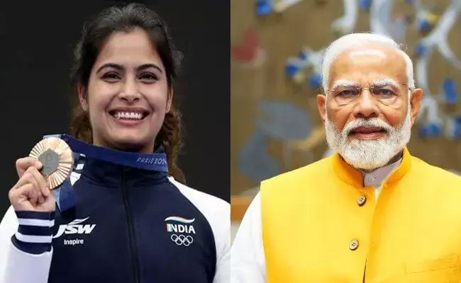 ಒಲಿಂಪಿಕ್ಸ್ ಪದಕ ವಿಜೇತೆ ಮನು ಭಾಕರ್ ಗೆ ಪ್ರಧಾನಿ ಸೇರಿದಂತೆ ಗಣ್ಯರ ಅಭಿನಂದನೆ