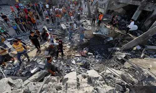 ಗಾಝಾ | ಇಸ್ರೇಲ್ ದಾಳಿಯಲ್ಲಿ 5 ಮಂದಿಯ ಮೃತ್ಯು