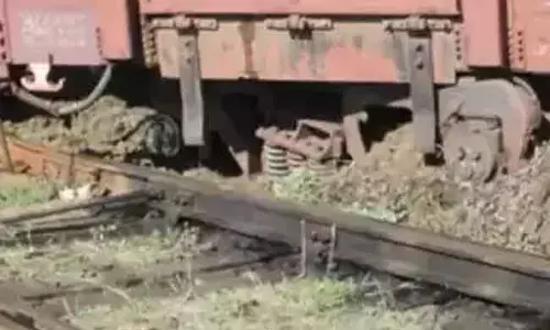 ಭುವನೇಶ್ವರ: ಹಳಿ ತಪ್ಪಿದ ಗೂಡ್ಸ್ ರೈಲು