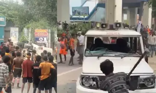 ಗಾಝಿಯಾಬಾದ್:‌ ಪೊಲೀಸ್‌ ವಾಹನಕ್ಕೆ ಹಾನಿಗೈದು ಬುಡಮೇಲುಗೊಳಿಸಿದ ಕನ್ವರಿಯಾಗಳು; ಆರೋಪ