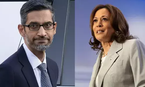 ಅಮೆರಿಕ ಅಧ್ಯಕ್ಷೀಯ ಚುನಾವಣೆ | ಕಮಲಾ ಹ್ಯಾರಿಸ್ ಗೆ ಸುಂದರ್ ಪಿಚೈ ಬೆಂಬಲ: ಗೂಗಲ್ ವಿರುದ್ಧ ಟ್ರಂಪ್ ಬಣದ ಆರೋಪ