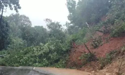 ಕುಂಬ್ರ: ಶೇಖಮಲೆಯಲ್ಲಿ ಗುಡ್ಡ ಕುಸಿತ; ರಸ್ತೆ ಸಂಚಾರ ಬಂದ್