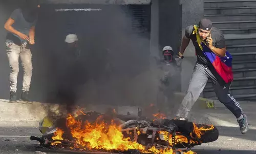 ವೆನೆಝುವೆಲಾ | ಚುನಾವಣಾ ಫಲಿತಾಂಶ ವಿರೋಧಿಸಿ ವ್ಯಾಪಕ ಪ್ರತಿಭಟನೆ