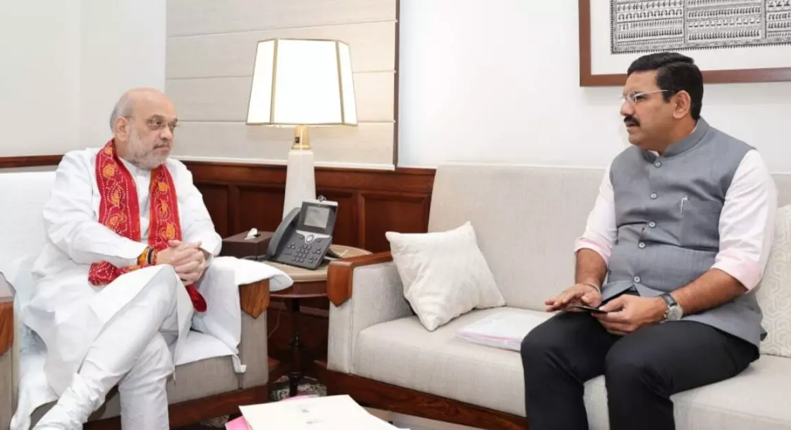 ಕೇಂದ್ರ ಗೃಹ ಸಚಿವ ಅಮಿತ್ ಶಾ ಅವರನ್ನು ಭೇಟಿ ಮಾಡಿದ ವಿಜಯೇಂದ್ರ