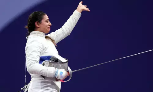 ಪ್ಯಾರಿಸ್ ಒಲಿಂಪಿಕ್ಸ್ - 2024 | ಚಿನ್ನಕ್ಕಾಗಿ ಸ್ಪರ್ಧಿಸಿದ್ದ ತುಂಬು ಗರ್ಭಿಣಿ ಈಜಿಪ್ಟ್‌ನ ಕ್ರೀಡಾಪಟು ನದಾ ಹಫೀಝ್!