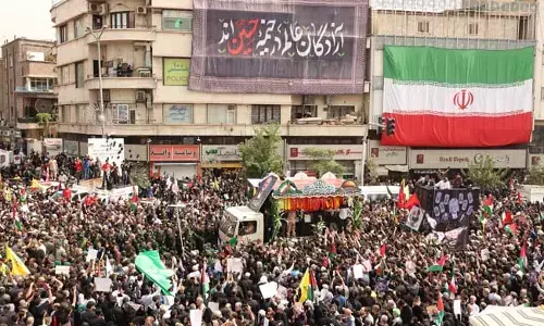 ಹಮಾಸ್ ರಾಜಕೀಯ ವರಿಷ್ಠ ಇಸ್ಮಾಯಿಲ್ ಹಾನಿಯೆಹ್ ಗೆ ವಿದಾಯ | ಇರಾನ್ ನಾಯಕ ಅಯತೊಲ್ಲಾ ಅಲಿ ಖಾಮಿನೈ ನೇತೃತ್ವ