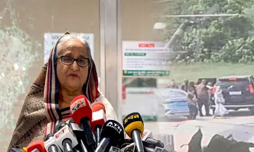 ದಿಲ್ಲಿಯ ಹಿಂಡನ್ ವಾಯುನೆಲೆಗೆ ಬಂದಿಳಿದ ಶೇಖ್ ಹಸೀನಾ