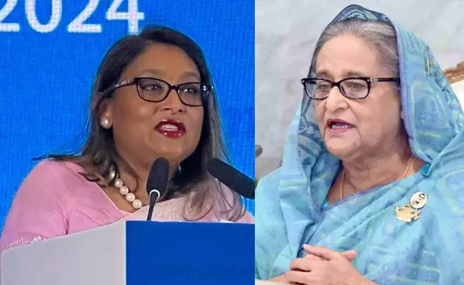 ತಾಯಿಯನ್ನು ನೋಡಲಾಗದ, ಅಪ್ಪಿಕೊಳ್ಳಲಾಗದ ಸ್ಥಿತಿ ನನ್ನದು: ಶೇಖ್ ಹಸೀನಾರ ಪುತ್ರಿಯ ಅಳಲು