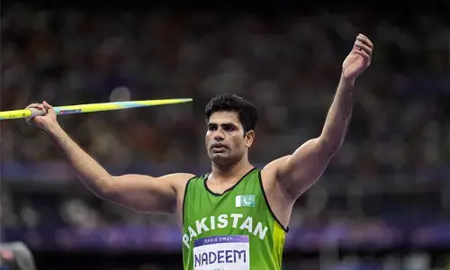 ಜಾವಲಿನ್ ಎಸೆದು ಒಲಂಪಿಕ್ ರೆಕಾರ್ಡ್ ಮುರಿದ ಪಾಕಿಸ್ತಾನದ ಅರ್ಷದ್ ನದೀಂ