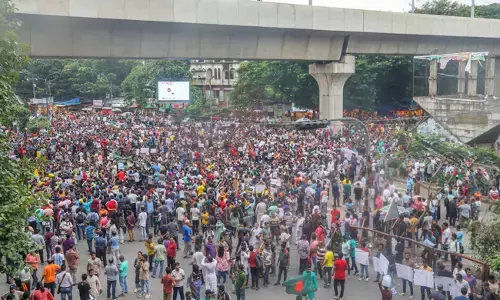 ಬಾಂಗ್ಲಾದೇಶ: ಅಲ್ಪಸಂಖ್ಯಾತರ ಮೇಲಿನ ಹಿಂಸಾಚಾರ ಖಂಡಿಸಿ ಪ್ರತಿಭಟನೆ