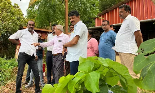 ಶೀಂಬ್ರ ನದಿ ದಂಡೆ ಕಾಮಗಾರಿ ಪ್ರದೇಶಕ್ಕೆ ಶಾಸಕ ಯಶಪಾಲ್ ಸುವರ್ಣ ಭೇಟಿ