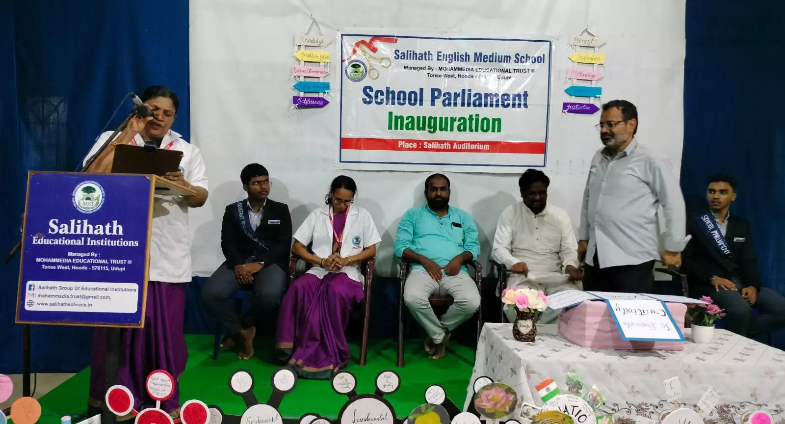 ಹೂಡೆ ಸಾಲಿಹಾತ್ ಶಾಲೆಯ ವಿದ್ಯಾರ್ಥಿ ಸರಕಾರ ರಚನೆ