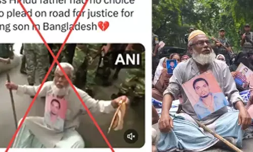 ಬಾಂಗ್ಲಾದೇಶದಲ್ಲಿ ಪ್ರತಿಭಟನೆ ನಡೆಸಿದ್ದ ಮುಸ್ಲಿಂ ಕುಟುಂಬವನ್ನು ಹಿಂದೂ ಕುಟುಂಬ ಎಂದು ಸುಳ್ಳು ಸುದ್ದಿ ಬಿತ್ತರಿಸಿದ್ದ ANI ಸುದ್ದಿ ಸಂಸ್ಥೆ