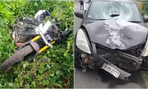 ಚಾಮರಾಜನಗರ: ಬೈಕ್‌ ಗೆ ಕಾರು ಢಿಕ್ಕಿ; ಓರ್ವ ಮೃತ್ಯು