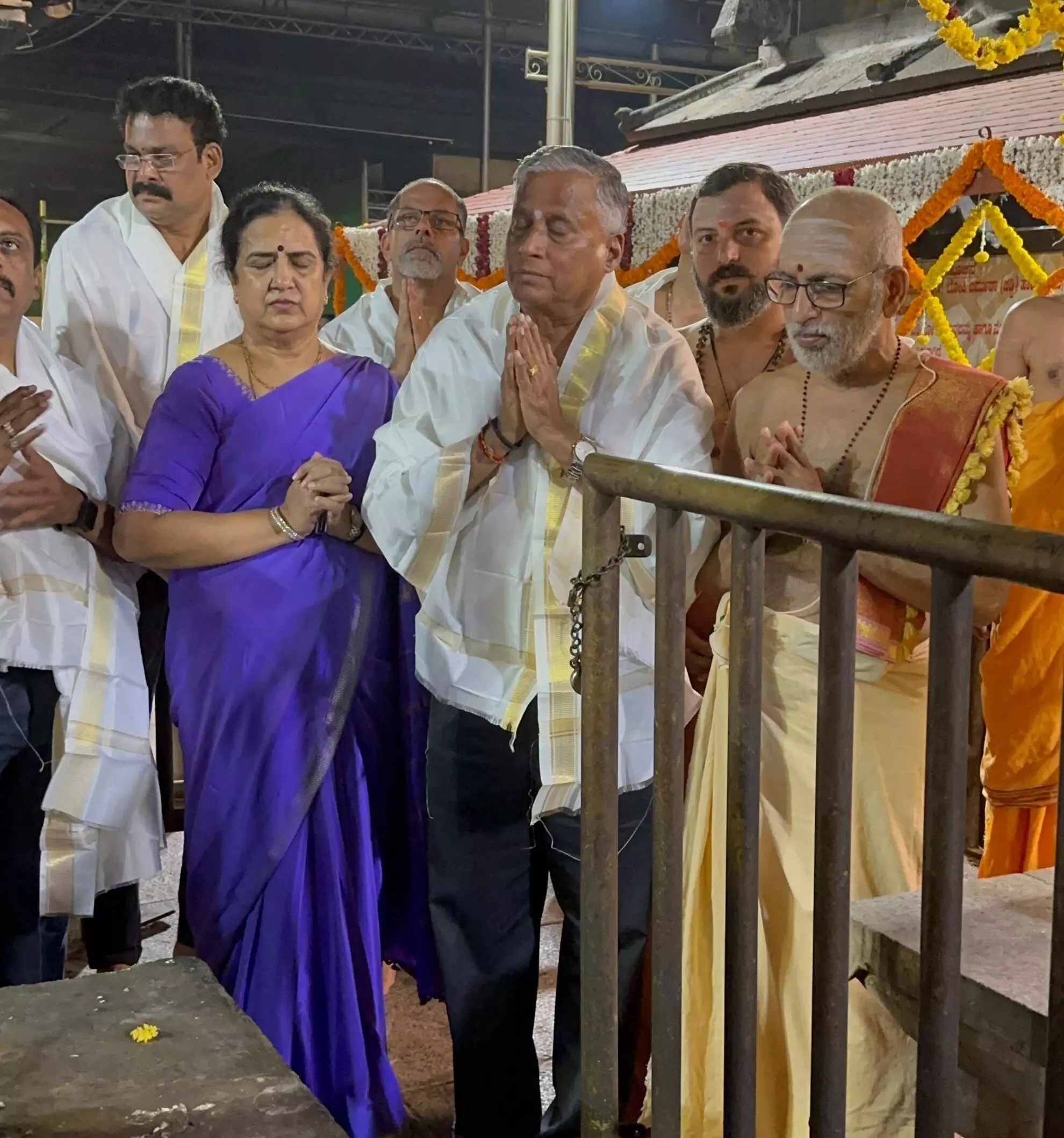 ಕೊಲ್ಲೂರಿಗೆ ಕೇಂದ್ರ ಸಚಿವ ವಿ.ಸೋಮಣ್ಣ ಭೇಟಿ