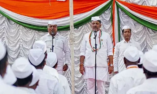 ದೇಶದ್ರೋಹಿಗಳು ದೇಶಪ್ರೇಮದ ಪಾಠ ಮಾಡುತ್ತಿರುವುದು ಇಂದಿನ ದುರಂತ: ಡಿಸಿಎಂ ಡಿ. ಕೆ. ಶಿವಕುಮಾರ್