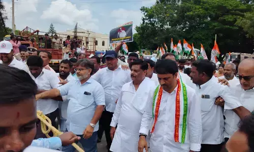 ಪ್ರಾಸಿಕ್ಯೂಷನ್‌ಗೆ ಅನುಮತಿ | ರಾಜ್ಯಪಾಲರ ನಡೆ ಖಂಡಿಸಿ ಸಿಎಂ ತವರು ಮೈಸೂರಿನಲ್ಲಿ ಕಾಂಗ್ರೆಸ್ ಪ್ರತಿಭಟನೆ