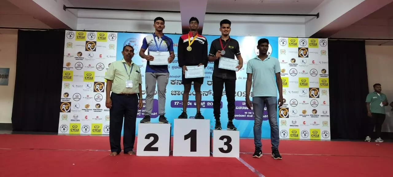 ರಾಜ್ಯಮಟ್ಟದ ವೈಟ್ಲಿಫ್ಟಿಂಗ್ ಚಾಂಪಿಯನ್ಶಿಪ್: ಮುನಾಫ್ ರಹ್ಮಾನ್ ಜೂನಿಯರ್ ವಿಭಾಗದಲ್ಲಿ ದ್ವಿತೀಯ, ಸೀನಿಯರ್ ವಿಭಾಗದಲ್ಲಿ ತೃತೀಯ ರಾಜ್ಯಮಟ್ಟದ ವೈಟ್ಲಿಫ್ಟಿಂಗ್ ಚಾಂಪಿಯನ್ಶಿಪ್: ಮುನಾಫ್ ರಹ್ಮಾನ್ ಜೂನಿಯರ್ ವಿಭಾಗದಲ್ಲಿ ದ್ವಿತೀಯ, ಸೀನಿಯರ್ ವಿಭಾಗದಲ್ಲಿ ತೃತೀಯ