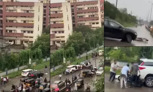 ಥಾಣೆ| ರಸ್ತೆಯಲ್ಲಿ ವಾಹನ ಸವಾರರ ಮಧ್ಯೆ ಘರ್ಷಣೆ: ಪಾದಚಾರಿಯನ್ನು ಎಳೆದೊಯ್ದ ಎಸ್‌ಯುವಿ ಕಾರು