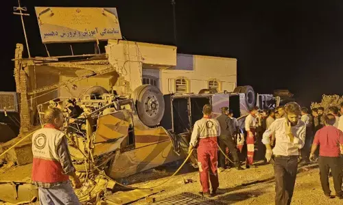 ಇರಾನ್‍ನಲ್ಲಿ ಬಸ್ ಅಪಘಾತ | 28 ಪಾಕ್ ಯಾತ್ರಿಕರು ಮೃತ್ಯು