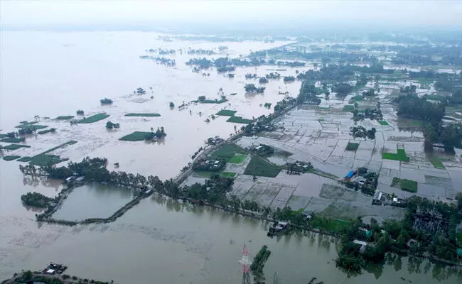 ಮಳೆ, ಪ್ರವಾಹಕ್ಕೆ ತತ್ತರಿಸಿದ ಬಾಂಗ್ಲಾದೇಶ : ಇಬ್ಬರು ಮೃತ್ಯು
