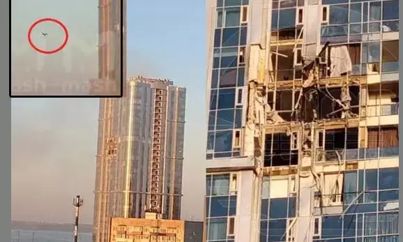 ರಶ್ಯದ 38 ಅಂತಸ್ತಿನ ವಸತಿ ಸಂಕೀರ್ಣಕ್ಕೆ ಉಕ್ರೇನ್ ಡ್ರೋನ್ ದಾಳಿ!