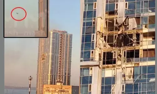 ರಶ್ಯದ 38 ಅಂತಸ್ತಿನ ವಸತಿ ಸಂಕೀರ್ಣಕ್ಕೆ ಉಕ್ರೇನ್ ಡ್ರೋನ್ ದಾಳಿ!