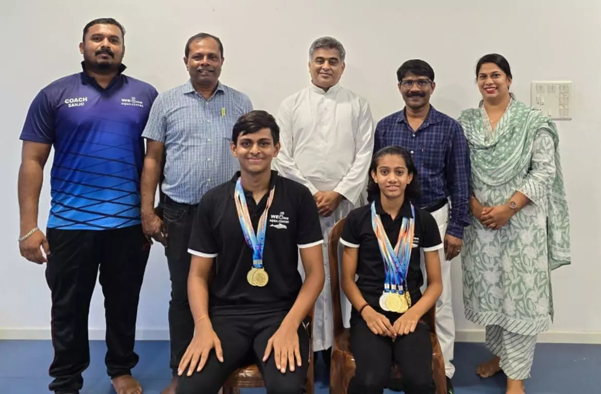 ರಾಷ್ಟ್ರಮಟ್ಟದ ಈಜು ಸ್ಪರ್ಧೆ : ಮಂಗಳೂರಿನ ಶ್ವಿತಿ ದಿವಾಕರ್‌ಗೆ 4 ಚಿನ್ನದ ಪದಕ