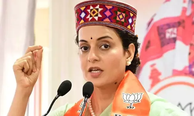 ಕಂಗನಾ ರಣಾವತ್ ಪ್ರತಿಕೃತಿಗಾಗಿ ಪ್ರತಿಭಟನಾಕಾರರು ಮತ್ತು ಉತ್ತರ ಪ್ರದೇಶ ಪೋಲಿಸರ ನಡುವೆ ಹಗ್ಗ ಜಗ್ಗಾಟ