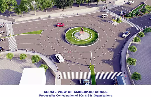 ಮಂಗಳೂರು: ಅಂಬೇಡ್ಕರ್ ಪ್ರತಿಮೆಯೊಂದಿಗೆ ಆಕರ್ಷಕ ವೃತ್ತ ಮಂಗಳೂರು: ಅಂಬೇಡ್ಕರ್ ಪ್ರತಿಮೆಯೊಂದಿಗೆ ಆಕರ್ಷಕ ವೃತ್ತ