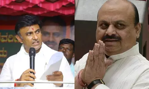 ಯಾವ ಸುದ್ದಿಗೆ ಈ ಪರಿ ಬೊಮ್ಮಾಯಿ ಬೆದರುತ್ತಿರುವುದು?: ಕೋರ್ಟಿನಿಂದ ತಡೆಯಾಜ್ಞೆ‌ ತರಲು ಕೆ. ಸುಧಾಕರ್ ಕಾರಣವೇ ಎಂದು ಪ್ರಶ್ನಿಸಿದ ಕಾಂಗ್ರೆಸ್