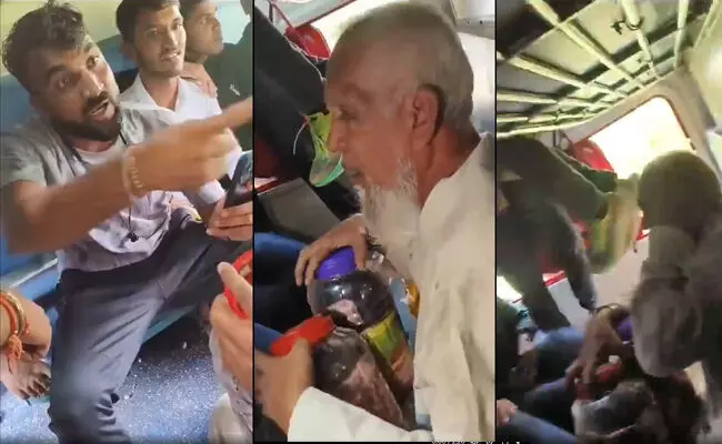 ಬೀಫ್ ಸಾಗಾಟದ ಆರೋಪ ಹೊರಿಸಿ ಹಿರಿಯ ನಾಗರಿಕರನ್ನು ಕ್ರೂರವಾಗಿ ಥಳಿಸಿದ ದುಷ್ಕರ್ಮಿಗಳು; ವಿಡಿಯೋ ವೈರಲ್ ಬೀಫ್ ಸಾಗಾಟದ ಆರೋಪ ಹೊರಿಸಿ ಹಿರಿಯ ನಾಗರಿಕರನ್ನು ಕ್ರೂರವಾಗಿ ಥಳಿಸಿದ ದುಷ್ಕರ್ಮಿಗಳು; ವಿಡಿಯೋ ವೈರಲ್