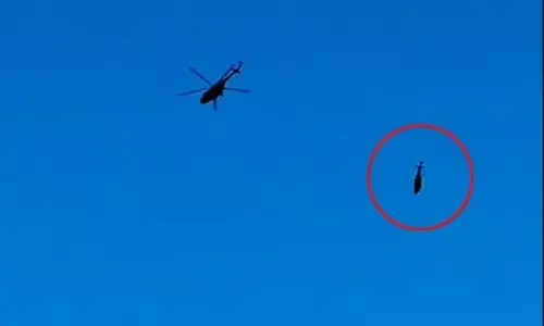 ಕೇದಾರನಾಥ| ವಾಯುಪಡೆಯ ಮೂಲಕ ಏರ್ ಲಿಫ್ಟ್ ಮಾಡುವಾಗ ಹಗ್ಗ ತುಂಡು; ಹೆಲಿಕಾಪ್ಟರ್ ಪತನ