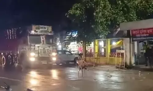 ಉತ್ತರ ಪ್ರದೇಶ| ಕುಡಿದ ಮತ್ತಿನಲ್ಲಿ ರಸ್ತೆಯ ಮಧ್ಯದಲ್ಲಿ ಕುಳಿತ ವ್ಯಕ್ತಿಗೆ ಟ್ರಕ್ ಢಿಕ್ಕಿ