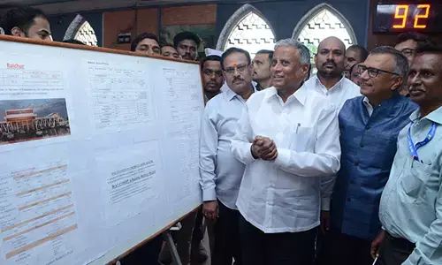 ರಾಯಚೂರು ರೈಲ್ವೇ ನಿಲ್ದಾಣಕ್ಕೆ ಕೇಂದ್ರ ಸಚಿವ ವಿ.ಸೋಮಣ್ಣ ಭೇಟಿ, ಕಾಮಗಾರಿ ಪರಿಶೀಲನೆ