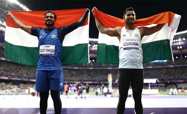 ಜಾವೆಲಿನ್ ಎಸೆತ: ಅಜೀತ್ ಸಿಂಗ್ಗೆ ಬೆಳ್ಳಿ, ಸುಂದರ್ಗೆ ಕಂಚು ಜಾವೆಲಿನ್ ಎಸೆತ: ಅಜೀತ್ ಸಿಂಗ್ಗೆ ಬೆಳ್ಳಿ, ಸುಂದರ್ಗೆ ಕಂಚು