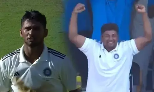 ದುಲೀಪ್ ಟ್ರೋಫಿ ಪಂದ್ಯದಲ್ಲಿ ಮುಶೀರ್ ಖಾನ್ ಶತಕ: ಸಂಭ್ರಮಿಸಿದ ಸರ್ಫರಾಜ್ ಖಾನ್