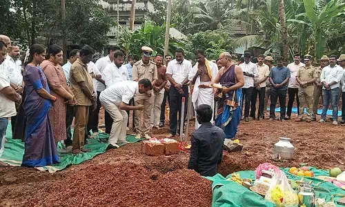ಮೂಡುಬಿದಿರೆ: ಪೊಲೀಸ್ ವಸತಿಗೃಹಕ್ಕೆ ಶಿಲಾನ್ಯಾಸ