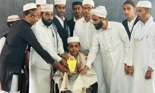 ಉಪ್ಪಿನಂಗಡಿ |  ವಿಜ್ಞಾನ ಮಾದರಿ ಸ್ಪರ್ಧೆಯಲ್ಲಿ ರಾಷ್ಟ್ರಮಟ್ಟಕ್ಕೆ ಆಯ್ಕೆಯಾದ ಅಬ್ದುಲ್ ಬಾಸಿತ್ ;    ತನ್ವೀರುಲ್ ಇಸ್ಲಾಂ ಮದ್ರಸದ SKSBV ವತಿಯಿಂದ ಸನ್ಮಾನ