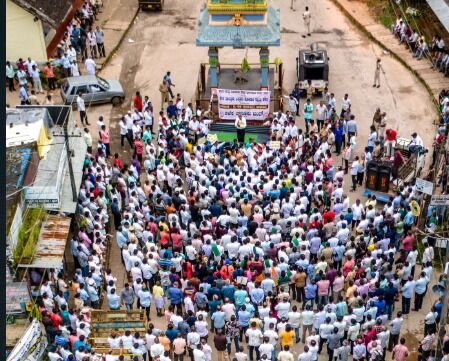 ಒತ್ತುವರಿ ತೆರವು ವಿರೋಧಿಸಿ ಕಳಸ ಬಂದ್ ಯಶಸ್ವಿ
